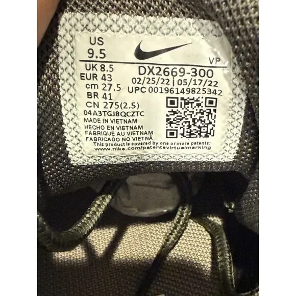 NIKE AIR MORE UPTEMPO '96 ,,CARGO KHAKI/ Black-Pecan'' SIZE US 9.5 (DX2669 300)